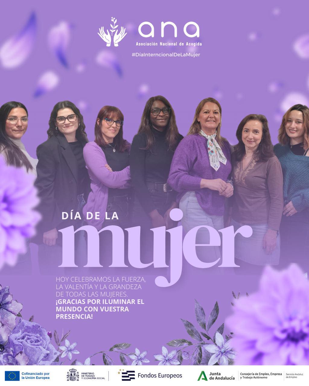 𝗗í𝗮 𝗜𝗻𝘁𝗲𝗿𝗻𝗮𝗰𝗶𝗼𝗻𝗮𝗹 𝗗𝗲 𝗟𝗮𝗠𝘂𝗷𝗲𝗿 💜
En la 𝗔𝘀𝗼𝗰𝗶𝗮𝗰𝗶𝗼́𝗻 𝗡𝗮𝗰𝗶𝗼𝗻𝗮𝗹 𝗱𝗲 𝗔𝗰𝗼𝗴𝗶𝗱𝗮, sabemos que la fuerza de una sociedad se mide por la capacidad de sus mujeres para sostenerse, crecer y brillar juntas. 🤝✨
Hoy, 𝟴 𝙙𝙚 𝙢𝙖𝙧𝙯𝙤, celebramos la inteligencia, la dedicación y el valor de cada mujer que forma parte de nuestra red. Desde Andalucía, seguimos trabajando por un futuro de igualdad real y acogida para todas.
𝘾𝙊𝙉𝙏𝘼𝘾𝙏𝘼 𝘾𝙊𝙉 𝙉𝙊𝙎𝙊𝙏𝙍𝘼𝙎:
🕗 De lunes a viernes de 8:00 a 15:00
📞 614 285 360 | ✉️ info@deacogida.com
𝘗𝘰𝘳𝘲𝘶𝘦 𝘤𝘶𝘢𝘯𝘥𝘰 𝘶𝘯𝘢 𝘮𝘶𝘫𝘦𝘳 𝘢𝘷𝘢𝘯𝘻𝘢, 𝘢𝘷𝘢𝘯𝘻𝘢𝘮𝘰𝘴 𝘵𝘰𝘥𝘢𝘴.
#ANA #8M #DíaInternacionalDeLaMujer #Andalucía #Igualdad #DíaDeLaMujer #CompromisoSocial #compromisosocial