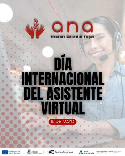💻✨ 𝗛𝗼𝘆, 𝟭𝟱 𝗱𝗲 𝗺𝗮𝘆𝗼, 𝗰𝗲𝗹𝗲𝗯𝗿𝗮𝗺𝗼𝘀 𝗲𝗹 𝗗í𝗮 𝗜𝗻𝘁𝗲𝗿𝗻𝗮𝗰𝗶𝗼𝗻𝗮𝗹 𝗱𝗲𝗹 𝗔𝘀𝗶𝘀𝘁𝗲𝗻𝘁𝗲 𝗩𝗶𝗿𝘁𝘂𝗮𝗹 ✨💻

Desde 𝗔𝗡𝗔 queremos aprovechar este día para agradecer la gran labor de nuestro equipo de técnic@s, que cada día está al otro lado acompañando, orientando y resolviendo dudas a todas las personas que participan en nuestros cursos y programas. 💙

Gracias por vuestra dedicación, cercanía y compromiso con cada usuario/a que necesita información, apoyo u orientación para seguir construyendo su futuro profesional. 🙌

Además, seguimos apostando por la formación en competencias digitales y administrativas con cursos como 𝗔𝗱𝗺𝗶𝗻𝗶𝘀𝘁𝗿𝗮𝘁𝗶𝘃𝗼 𝗦𝗔𝗣 𝘆 𝗔𝗱𝗺𝗶𝗻𝗶𝘀𝘁𝗿𝗮𝘁𝗶𝘃𝗼 𝗰𝗼𝗻 𝗘𝘅𝗰𝗲𝗹 + 𝗙𝗮𝗰𝘁𝘂𝗿𝗮𝗰𝗶𝗼́𝗻, pensados para mejorar la empleabilidad y preparar a nuestros participantes para las demandas reales del mercado laboral. 📊💼

Detrás de cada llamada, mensaje o consulta, hay un equipo humano que trabaja para que nadie se sienta solo en el camino hacia el empleo y la formación. 📚🤝

𝙋𝘼𝙍𝘼 𝙈𝘼́𝙎 𝙄𝙉𝙁𝙊𝙍𝙈𝘼𝘾𝙄𝙊́𝙉:

🕗 De lunes a viernes de 8:00 a 15:00
✉️ [info@deacogida.com](mailto:info@deacogida.com)

📍𝗦𝗘𝗩𝗜𝗟𝗟𝗔:
Avd. San Francisco Javier, 9, Edificio Sevilla 2, Planta baja, módulo 16

📞 Integrales Jóvenes: 614 285 360
📞 Integrales Vulnerables: 614 047 480
📞 Integrales +52: 614 054 357

📍𝗛𝗨𝗘𝗟𝗩𝗔:
Centro Comercial Stylo. Calle Cruz de Montañina, 1 - Plt.1ª, Local 7 (Bollullos Par del Condado)

📞 Integrales Vulnerables: 614 894 608
📞 Integrales +52: 614 901 586

¡𝙂𝙧𝙖𝙘𝙞𝙖𝙨 𝙥𝙤𝙧 𝙝𝙖𝙘𝙚𝙧𝙡𝙤 𝙥𝙤𝙨𝙞𝙗𝙡𝙚 𝙘𝙖𝙙𝙖 𝙙í𝙖! 💫

#ANA #TAcompañamos #OrientaciónLaboral #Formación #EmpleoJoven #AtenciónAlUsuario #EquipoHumano #AsistenciaVirtual #DíaInternacionalDelAsistenteVirtual #SAP #Excel #Facturación #Administración #CompetenciasDigitales #Compromiso #Sevilla #Andalucía